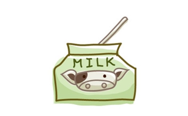 How to draw milk with simple strokes