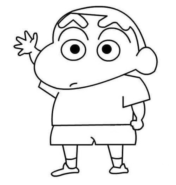 Childrens simple drawing pictures of Crayon Shin-chan