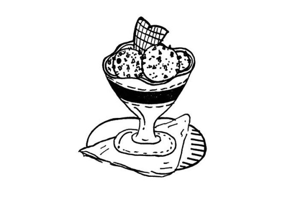 Dessert simple illustration