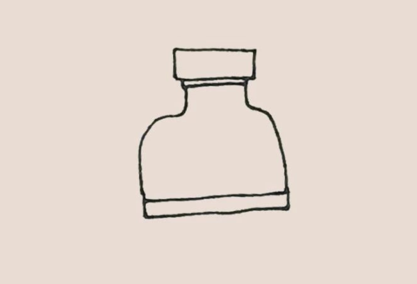 Simple drawing of ink bottle