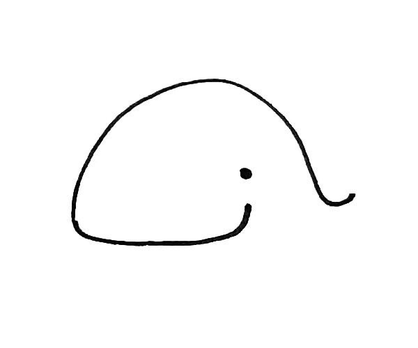 Learn to draw a cute whale