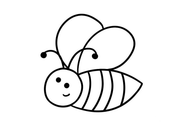 Bee simple drawing