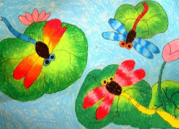 Colorful Lotus Simple Drawings Complete Collection Simple Drawings Lotus Dragonfly