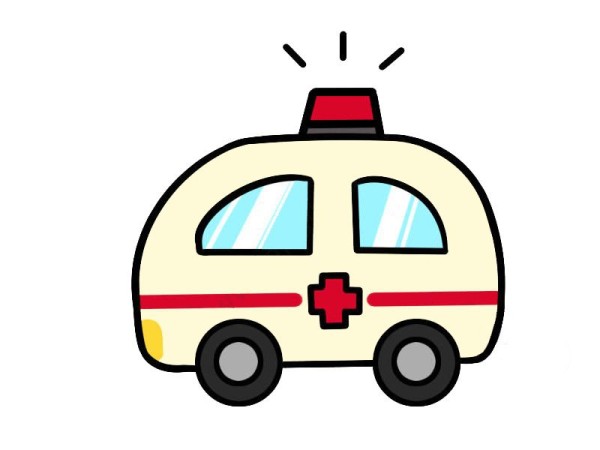 Ambulance simple drawing picture