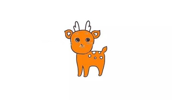 Draw a cute sika deer