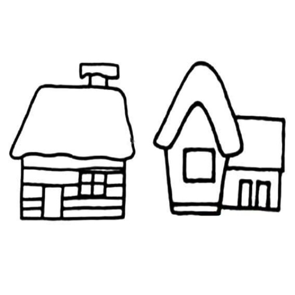 Cute little house simple drawing pictures