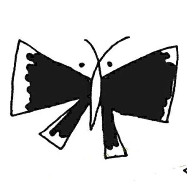 A complete collection of simple butterfly drawing pictures