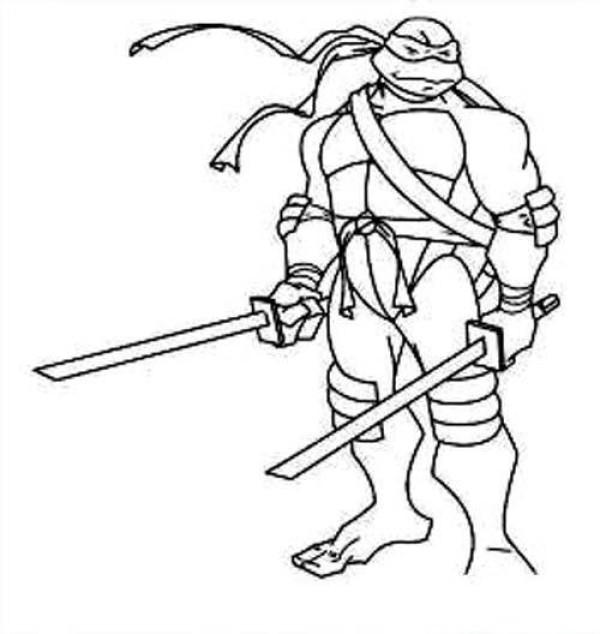 Teenage Mutant Ninja Turtles Leonardo Simple Drawing Picture