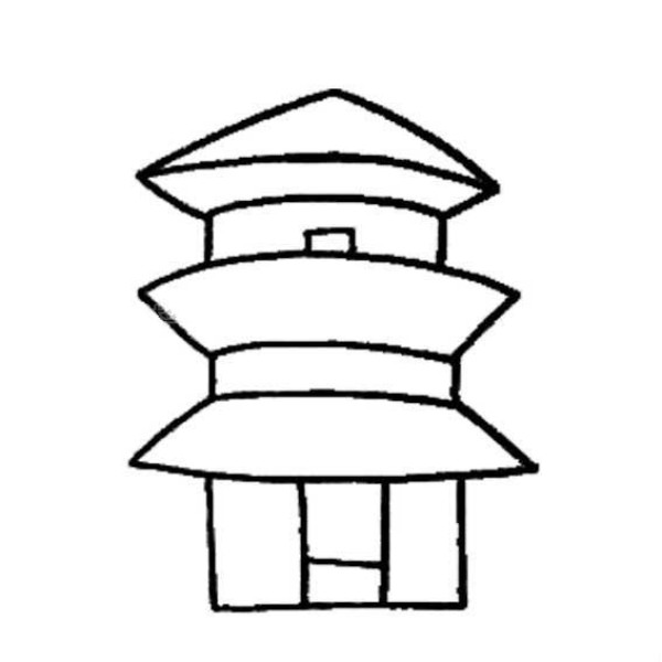 Childrens simple drawings of buildings