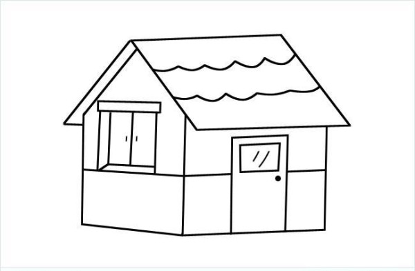 Simple little house drawing