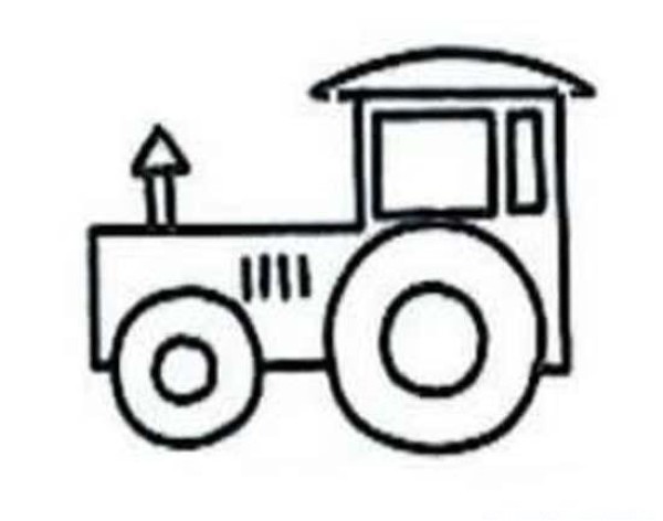 Simple tractor drawing picture