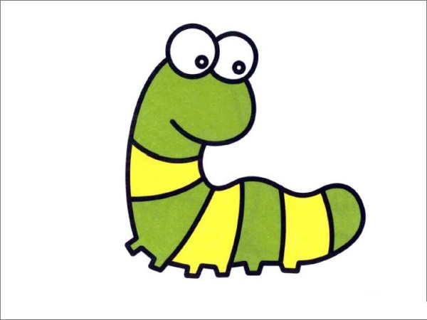 How to draw a caterpillar