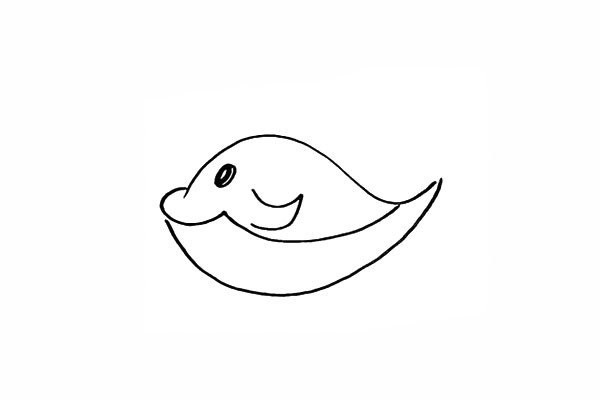 How to draw a cute whale