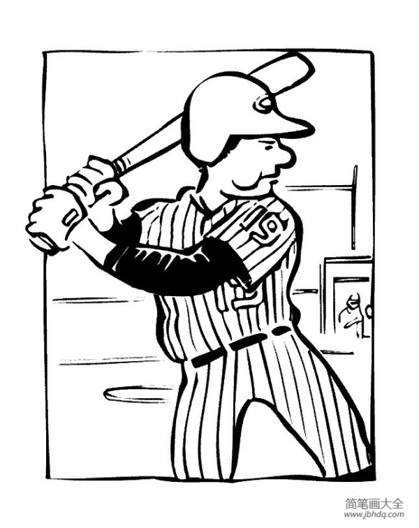 Baseball sports simple drawing