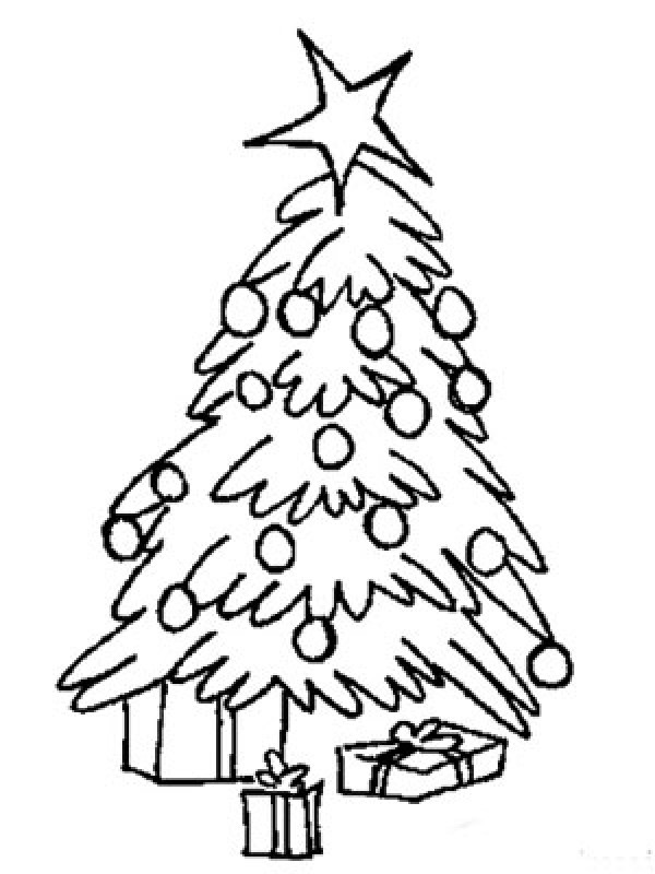 Plant simple drawings Simple and easy Christmas tree drawing pictures