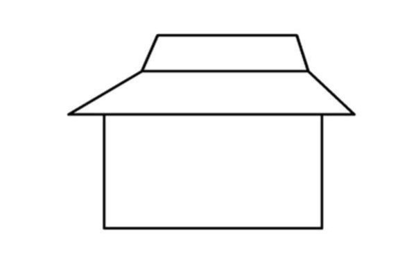 How to draw a simple little house for children