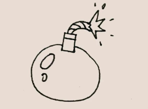 bomb simple drawing