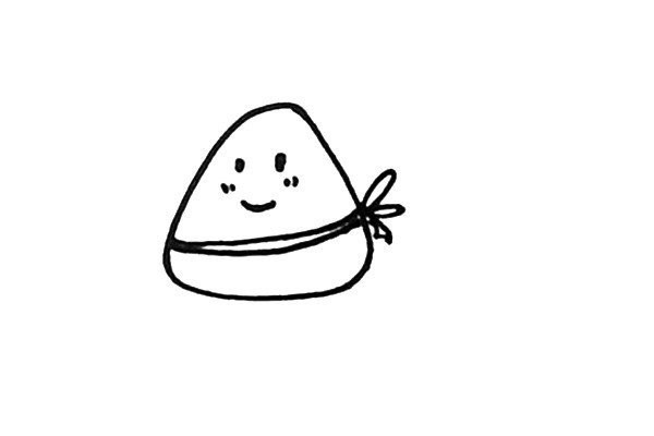 Cartoon rice dumpling simple strokes