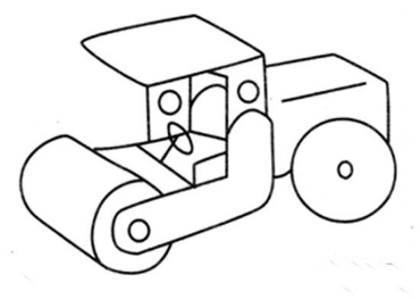 Elementary school students' simple drawings of rollers