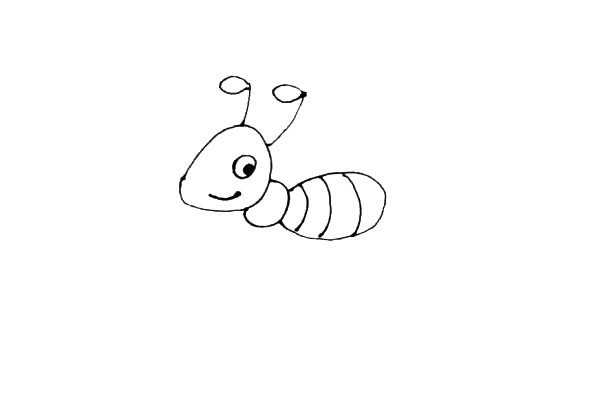 How to draw a little ant