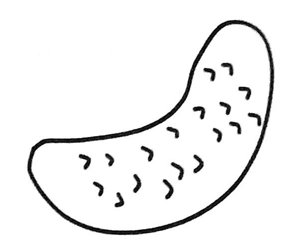 5 simple drawing pictures of cucumber