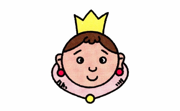 Cute queen simple drawing cartoon tutorial