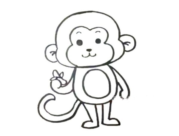 monkey eating banana