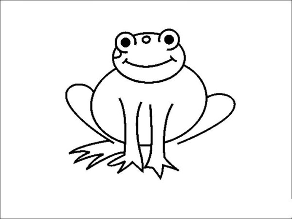 Frog simple strokes_Frog simple strokes pictures