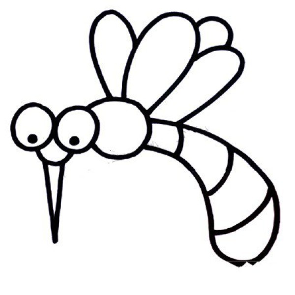 Learn to draw mosquito video tutorial