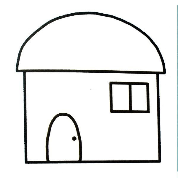 Children learn to draw a house 1