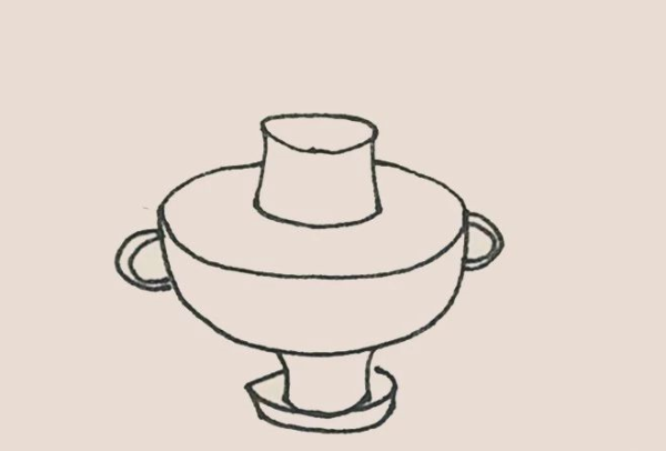 Simple drawing of hot pot