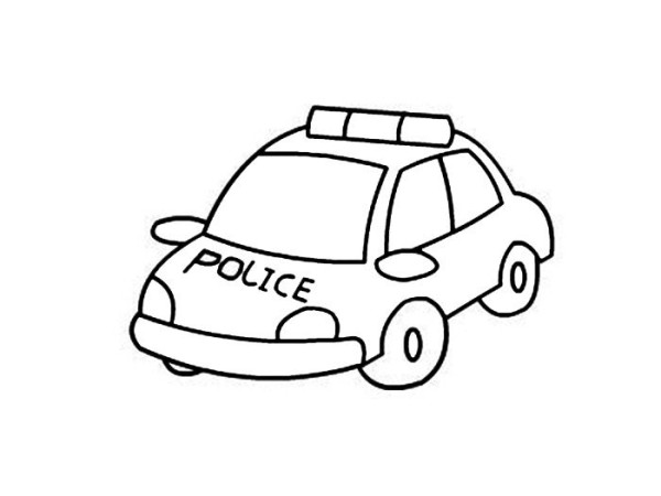 Police car simple drawing