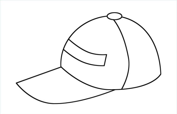 How to draw a simple hat step by step