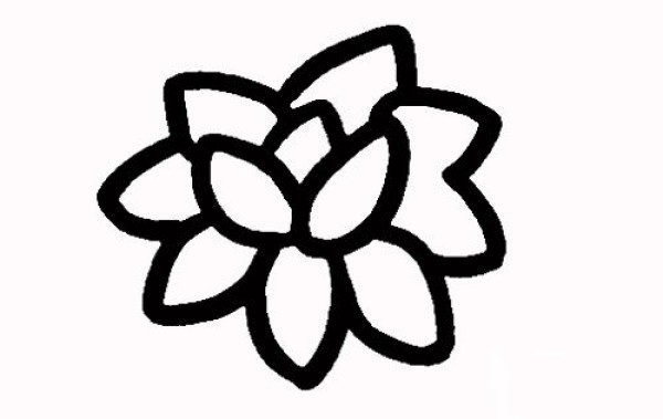 How to draw lotus in simple strokes