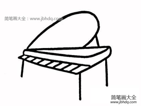 Grand piano simple drawing tutorial picture