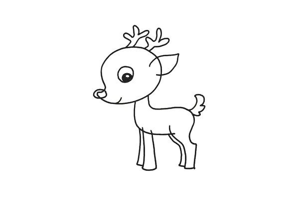 How to draw a sika deer in simple strokes