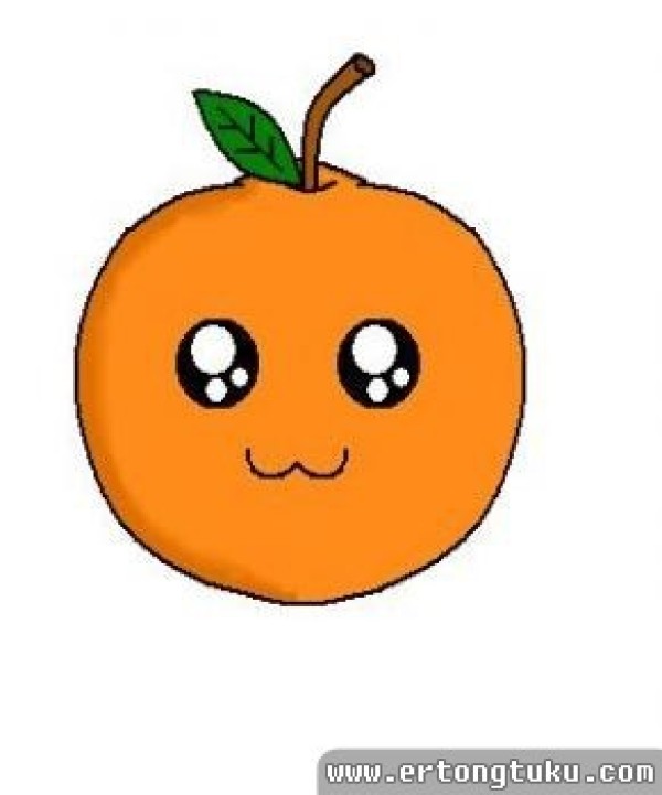 Orange simple drawing tutorial