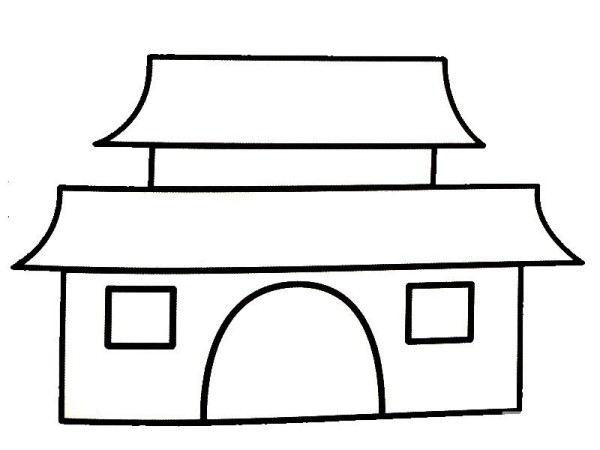 Children learn to draw ancient buildings