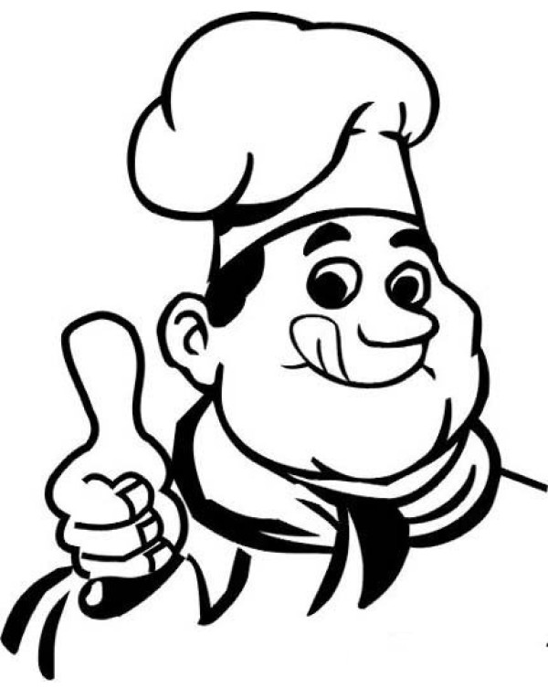 Simple strokes of chefs avatar