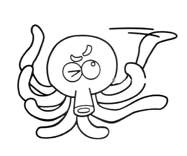 Octopus with headache