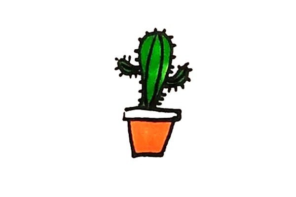 Learn to draw a cactus