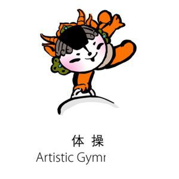 2008 Beijing Olympic Games Mascot Fuwa Gymnastics