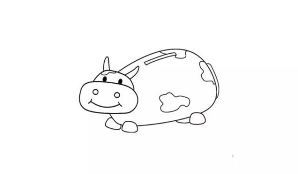 How to draw cartoon cow