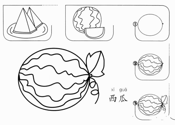 How to draw delicious watermelon