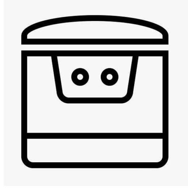 Simple drawing of rice cooker for kindergarten class