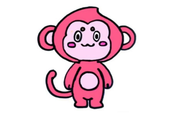 Learn to draw a monkey video tutorial