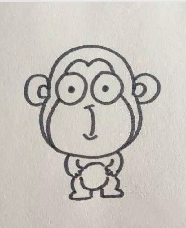 Simple monkey drawing