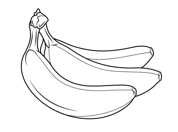 Complete drawing method of banana