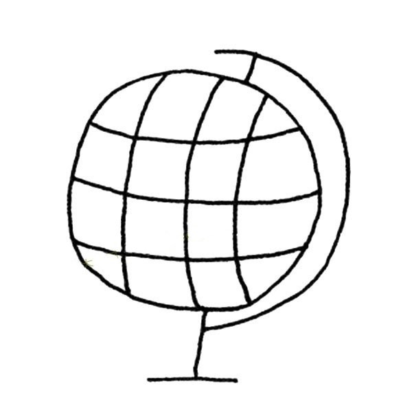 Simple globe drawing picture