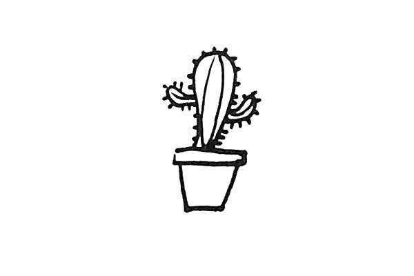 Learn to draw a cactus